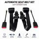 Automatic 3-Point Front Seat Belt Set With Steel Cable E-Marked