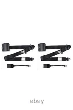 Automatic 3-Point Front Seat Belt Set With Steel Cable E-Marked