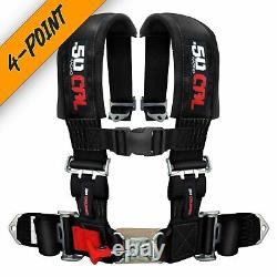 BLACK 4 Point 3 Inch Safety Harness Seat Belt RZR 170 570 800 XP900 XP1000 S 900