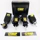 BLACK OMP 4 Point 3 Racing Seat Belt Quick Release Seatbelt Snap-On Harness
