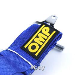 BLACK OMP 4 Point 3 Racing Seat Belt Quick Release Seatbelt Snap-On Harness