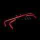 BRAUM Racing Gloss Red Seat Belt Harness Bar Kit for Nissan Z33 350Z Coupe New