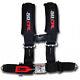 Black 2 4 Point Safety Seat Belt Harness Side by Side Kawasaki Teryx Teryx4 UTV