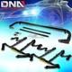 Black 49stainless Steel Chassis Harness Rod+black 4-pt Strap Buckle Seat Belt