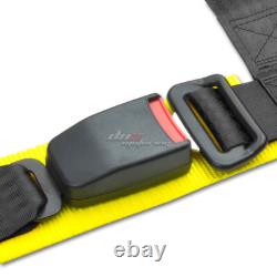 Black 49stainless Steel Chassis Harness Rod+black 4-pt Strap Buckle Seat Belt