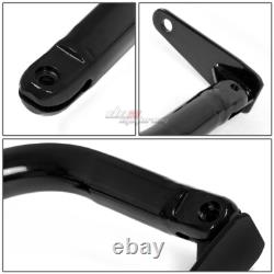 Black 49stainless Steel Chassis Harness Rod+black 4-pt Strap Buckle Seat Belt