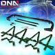 Black 49stainless Steel Chassis Harness Rod+gold 6-pt Strap Camlock Seat Belt
