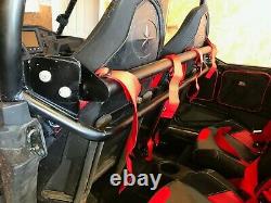 Black 4 or 6 Point Front Seat Belt Harness Upper Bar Fits 14-21 Polaris RZR 4 XP