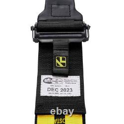 Black 5-Point Racing Kart Safety Harness Cam-Lock Seat Belt New SFI 16.1 KYOSTAR