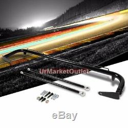 Black Mild Steel 49 Racing Safety Chassis Seat Belt Harness Bar/Across Tie Rod
