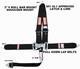 Black Race Car Seat Belt Racing Harness Sfi 16.1 Made In The U. S, A