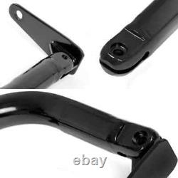 Black Racing Safety Seat Belt Chassis Roll Harness WithBrackets Mild 49 Steel