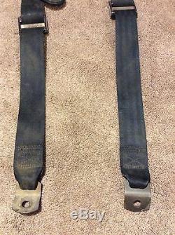 Black Rear 3 point Harness Seat Belt Set 1982-1992 3rd Gen Camaro Firebird