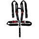 Black/Red 5 Point Camlock Quick Release Belt Harness 3 Wide Universal