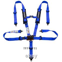 Blue 2 5 Point Racing Safety Harness Seat Belt With Soft Shoulder Pad Universal