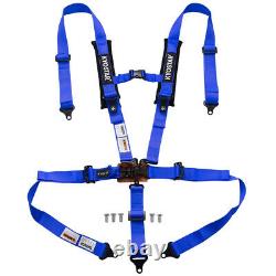 Blue 2 5 Point Racing Safety Harness Seat Belt With Soft Shoulder Pad Universal