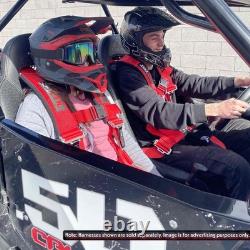 Blue 2in 4 point Harness Seat Belt with Bypass Plug For Canam Maverick Defender