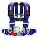 Blue 3 In 4 Point Harness Seat Safety Belt UTV SXS Off Road Truck RZR New