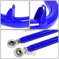 Blue 49 Adjustable MILD Steel Safety Seat Belt Harness Bar With Support Rods