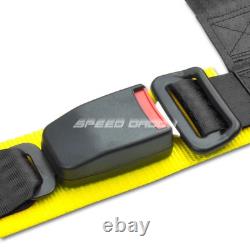 Blue 49stainless Steel Chassis Harness Bar+black 4-pt Strap Buckle Seat Belt