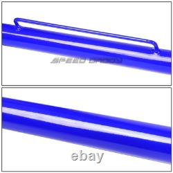 Blue 49stainless Steel Chassis Harness Bar+black 4-pt Strap Buckle Seat Belt