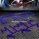 Blue 49stainless Steel Chassis Harness Bar+blue 4-pt Strap Buckle Seat Belt