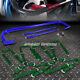 Blue 49stainless Steel Chassis Harness Bar+green 4-pt Strap Camlock Seat Belt