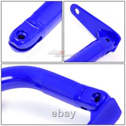 Blue 49stainless Steel Harness Rod+blue 6-pt Shoulder Strap Camlock Seat Belt