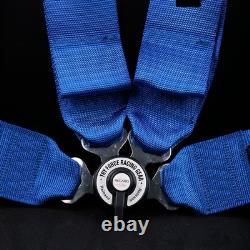 Blue RECARO 4 Point 3 Racing Seat Belt Quick Release Seatbelt Snap-On Harness