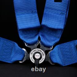 Blue RECARO 4 Point 3 Racing Seat Belt Quick Release Seatbelt Snap-On Harness