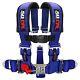 Blue Seat Belt Safety Harness 5 Point Style Sports Car Street Racing Baja 1000