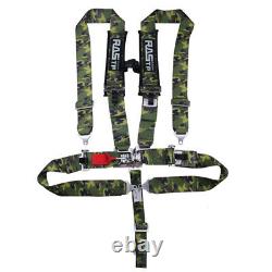 Camouflage 5 Point Camlock Quick Release Belt Harness 3 Wide Universal