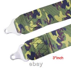 Camouflage 5 Point Camlock Quick Release Belt Harness 3 Wide Universal