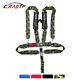 Camouflage Universal 4 Point Camlock Quick Release Seat Belt Harness 3 Wide
