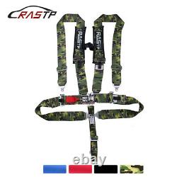 Camouflage Universal 4 Point Camlock Quick Release Seat Belt Harness 3 Wide