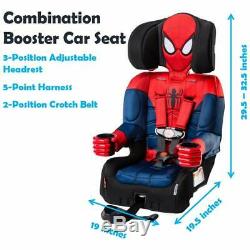Car Seat Booster Spiderman Safety Harness Belt Recliner for Baby Kid Toddler Boy