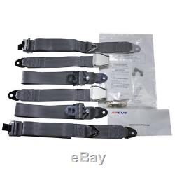 Cessna Fixed Strap Aircraft Shoulder Harness & Lap Belt Stc Kit 2 Front Seats