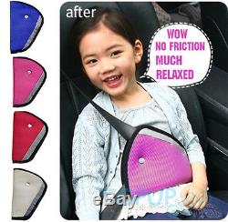 Children Kid Car Safety Harness Adjuster Seat Belt Positioner Clip Cover Pad