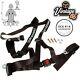 Classic Car ECE Approved 3 Point Fully Adjustable Rally Harness Seat Belt Black