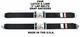 Clip In 3 Seat Belts Latch & Link Racing Harness Black