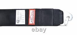 Clip In 3 Seat Belts Latch & Link Racing Harness Black