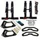 Dragonfire Polaris RZR 900/XP1000 Harness Mount Kit with4-Pt H Style SewnIn Blk 3