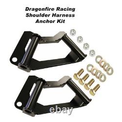 Dragonfire Polaris RZR 900/XP1000 Harness Mount Kit with4-Pt H Style SewnIn Blk 3