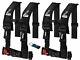 Dragonfire Racing 4 Point Harness 3 Black 2 Pack with Seat Belt Bypass Clip