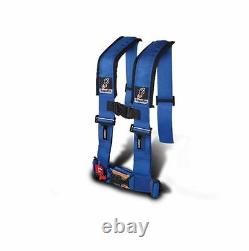 Dragonfire Safety 4 Point 3 Padded Seat Belt Harness H Style Blue Can Am RZR