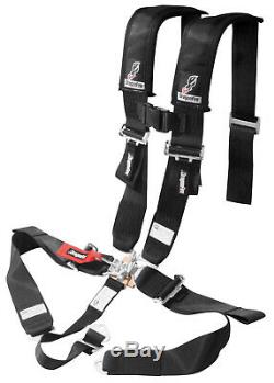 Dragonfire Seat Belt Harness 5 Point 3 Padded Black Yamaha Can Am Polaris