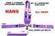 Dragster U Harness All Wrap Belt Sfi 16.1 5 Point 3 Cam Lock Seat Belt Purple