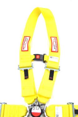 Dragster Yellow Race Harness All Wrap Seat Belt Sfi 16.1 With Sternum Strap
