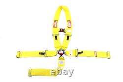 Dragster Yellow Race Harness All Wrap Seat Belt Sfi 16.1 With Sternum Strap
