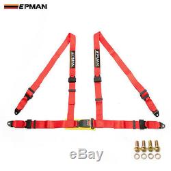 Epman Universal 4 Point Buckle Racing Seat Belt Harness 2 8 Colors For Choosen